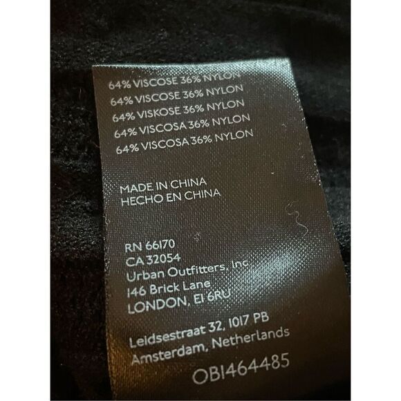 NWT Anthropologie Sleeveless Pointelle Sweater Dress Size MP Black & White Flare - Picture 16 of 16